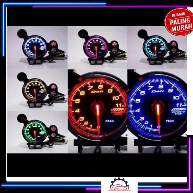 Takometer 7 Warna 375 Tachometer RPM 7 Color Universal