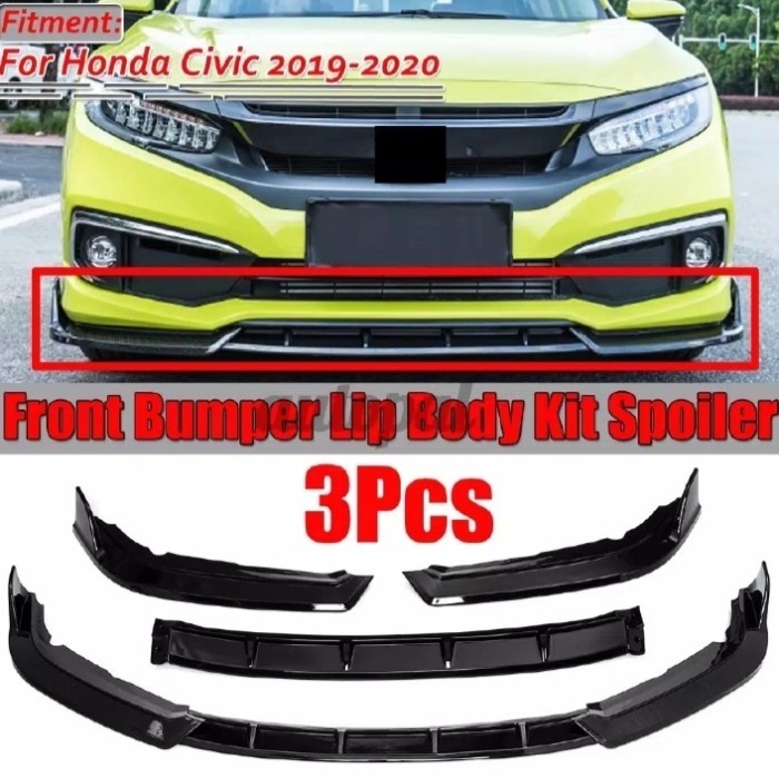 FRONT LIPS BUMPER CIVIC TURBO SEDAN 2019-2020 SEDAN