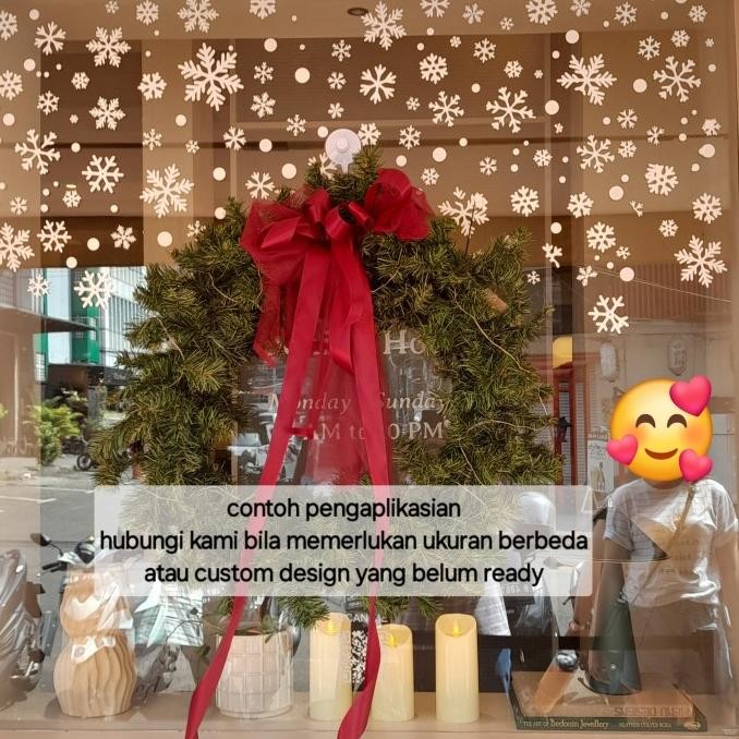 STIKER SALJU SNOWFLAKES / STIKER NATAL / DEKORASI NATAL / CHRISTMAS