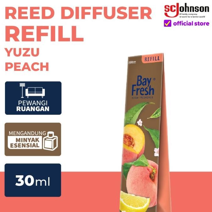 BAYFRESH REED DIFFUSER REFILL PENGHARUM RUANGAN YUZU PEACH