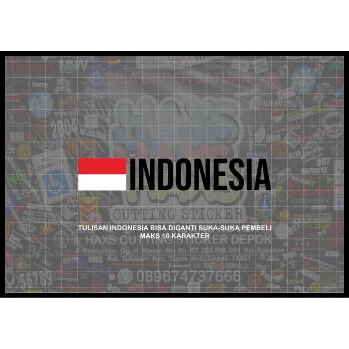 

HOT DEAL CUTTING STICKER INDONESIA BISA CUSTOM TULISAN PANJANG 14 CM !!!!