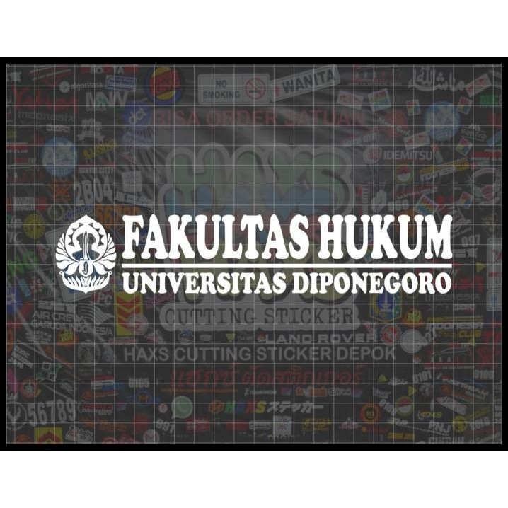 

BEST DEAL CUTTING STICKER FAKULTAS HUKUM UNDIP UKURAN 20 X 4