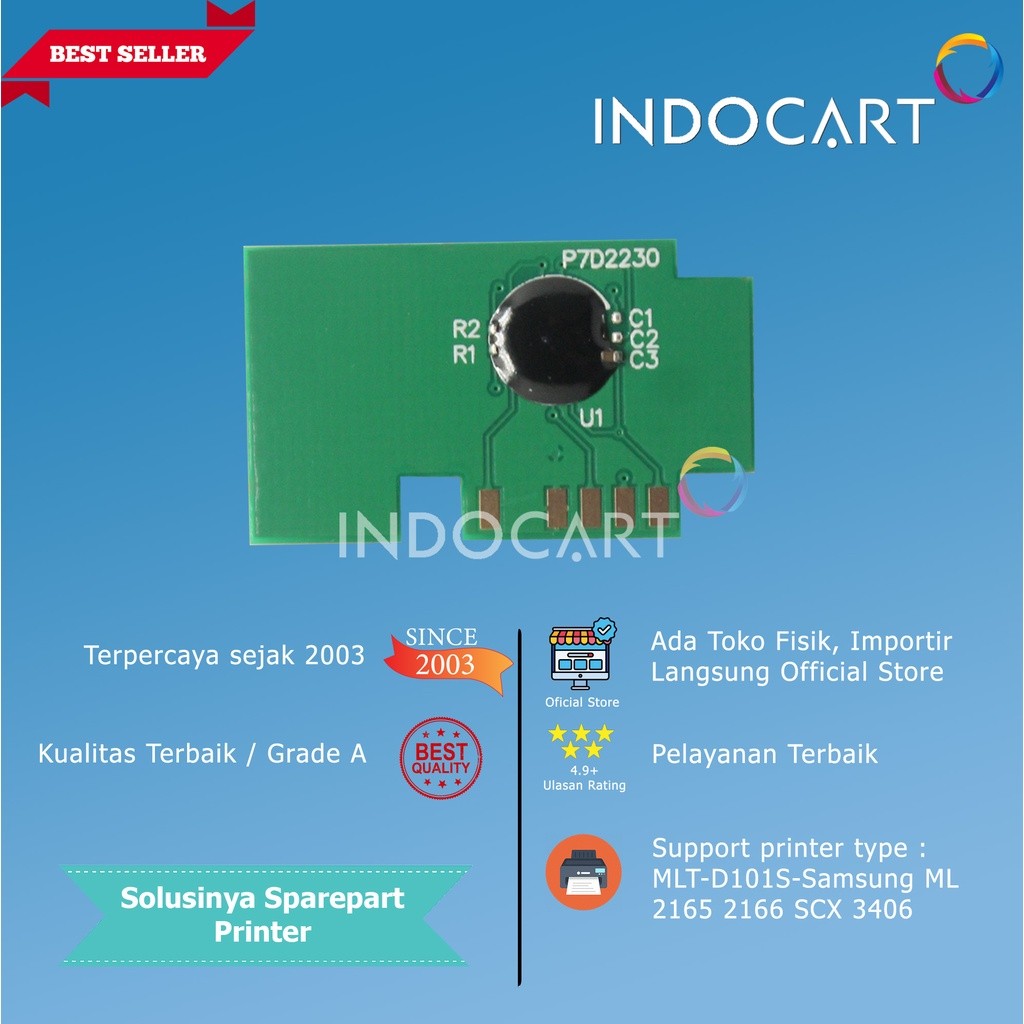 IndoCart Chip MLT-D101S-Samsung ML 2165 2166 SCX 3406-1K5