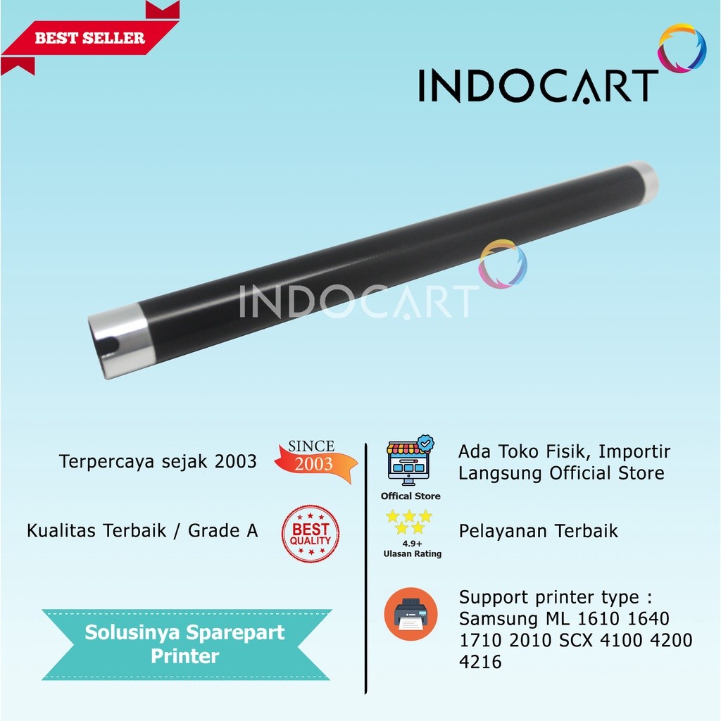 IndoCart Upper Fuser Roller-Samsung SCX4100 SCX4200 SCX4216 SCX4521 Xerox Phaser 3115 3117