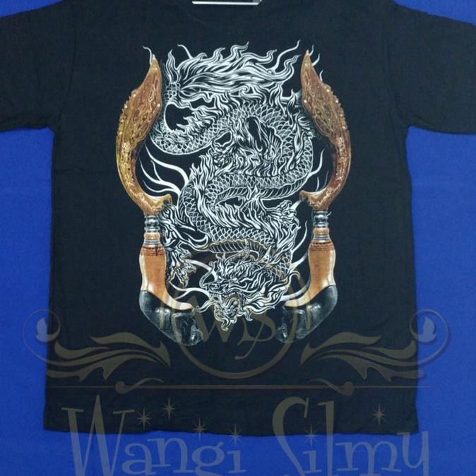Ready Stock  Kaos Kujang - Kaos Kujang Naga Kembar - Kaos Macan Kujang