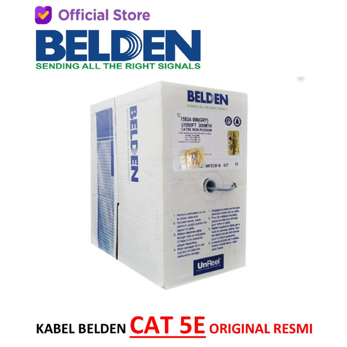 TERBARU - CABLE UTP " BELDEN " CAT 5E ORIGINAL RESMI