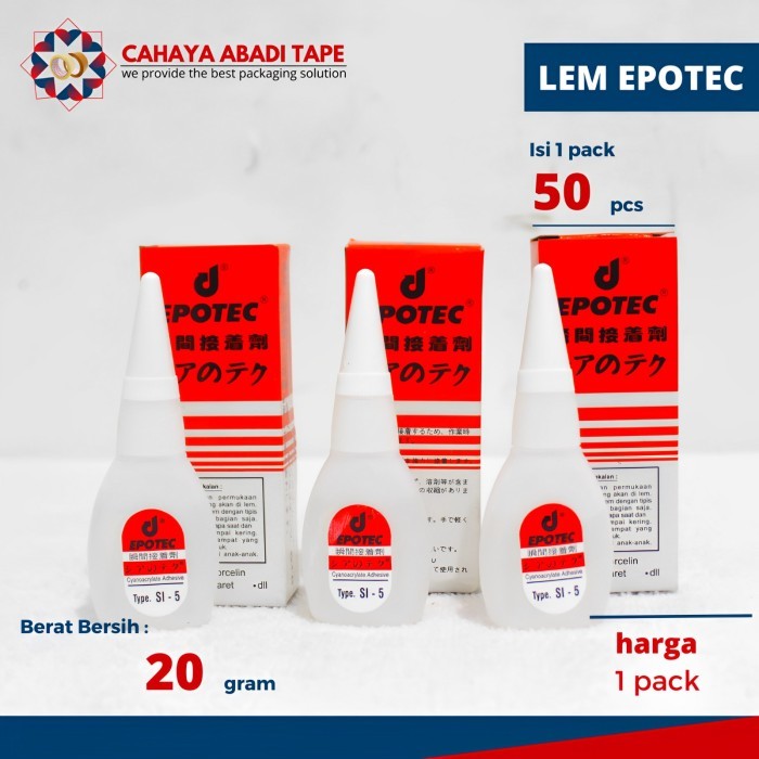 

BEBAS ONGKIR - LEM EPOTEC tipe D