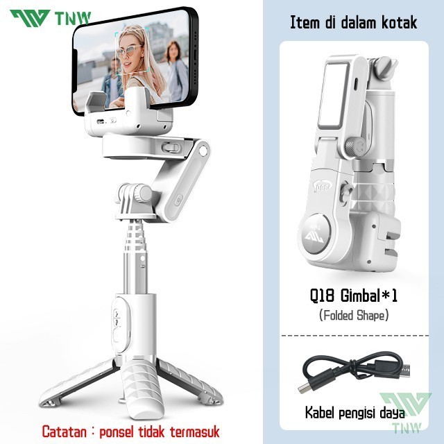 TNW-Q18 Gimbal Stabilizer Handphone Gimbal Hp Stabilizer Tongsis Hp
