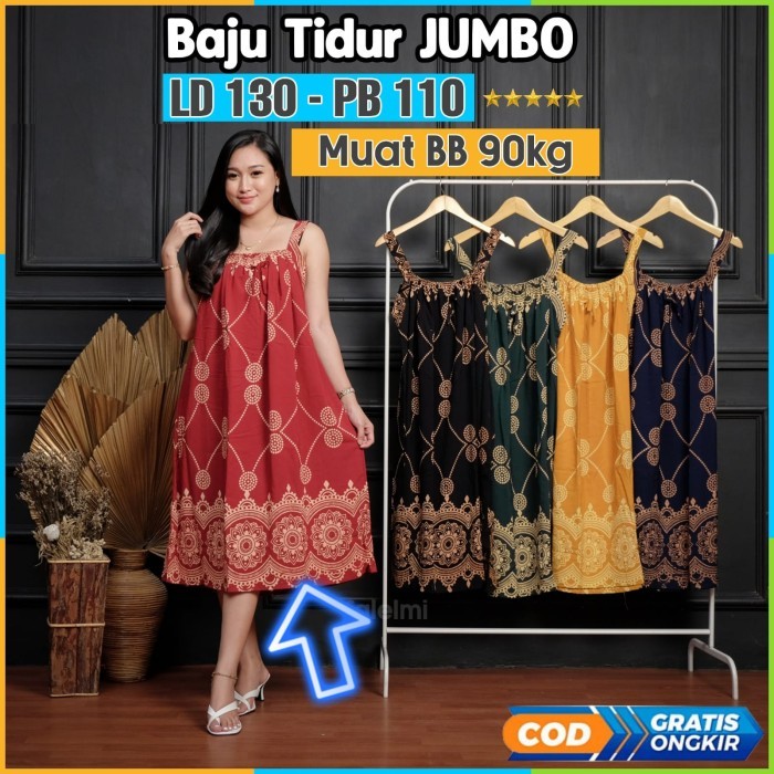 NEW Baju Tidur Wanita Daster Busui Yukensi Jumbo Ld 130 Sexy Seksi Dewasa