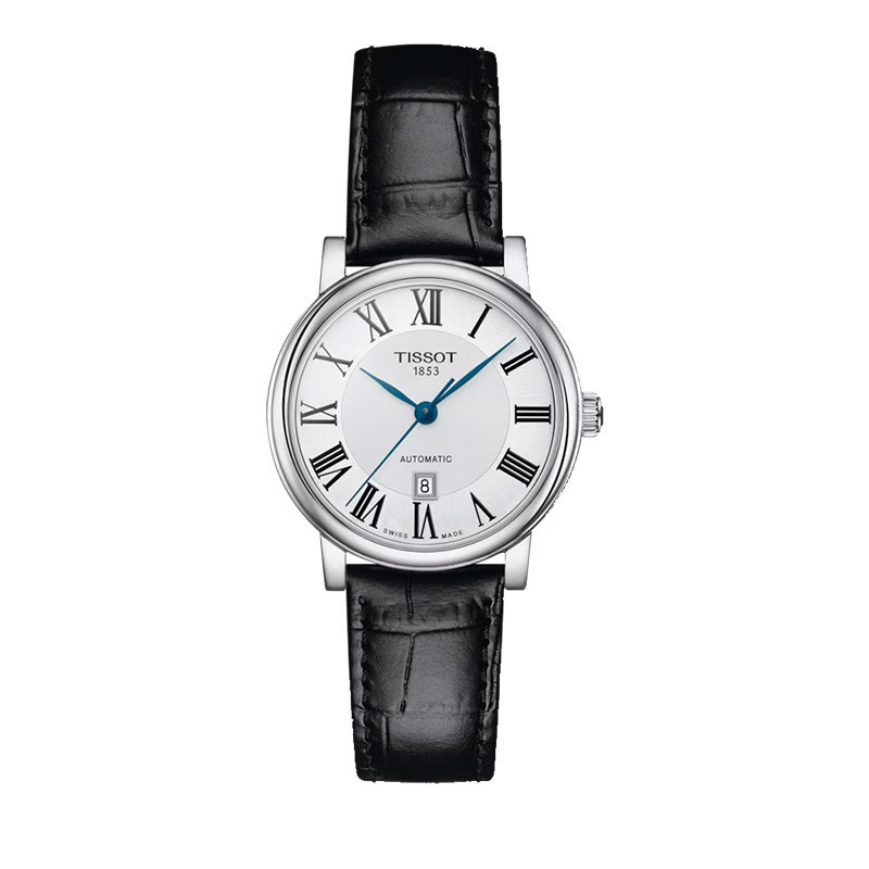 Jam Tangan Wanita Tissot Carson Premium Automatic Lady 30mm T-Classic T122.207.16.033.00 Black Leath