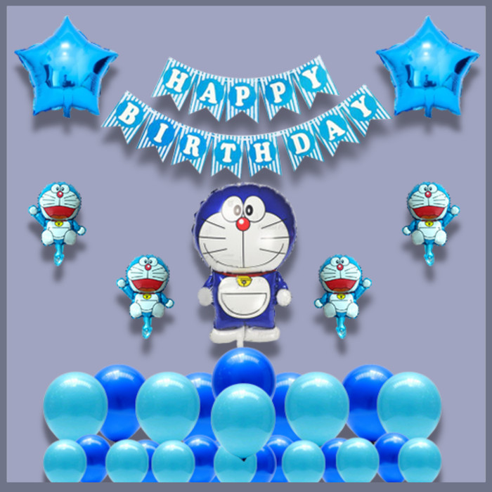 Paket Dekorasi Ulang Tahun anak / Paket Ultah Doraemon
