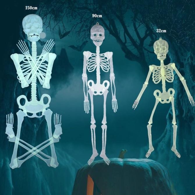 

Sale! Tengkorak Glow In The Dark Skeleton Mainan Tengkorak Dekorasi Haloween