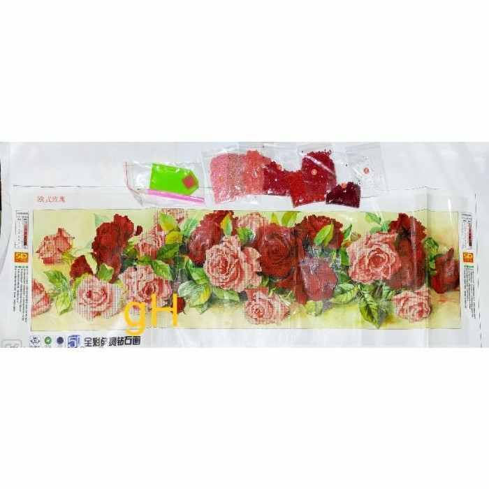 Diamond Painting 5D (gambar lengkap dengan alat)