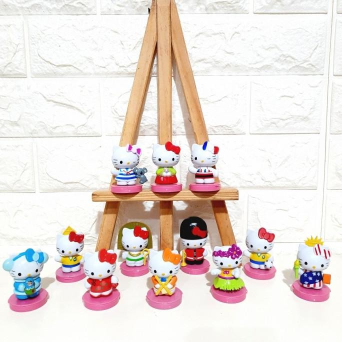 

Sale! Hello Kitty Set 12 Cake Topper Figure Anak Murah Kado Birthday Party