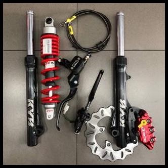 Ready Paketan Master Rem RCB E3 Kotak 14mm set kanan kiri+Shock Shockbreaker Depan Belakang KYB Zeto