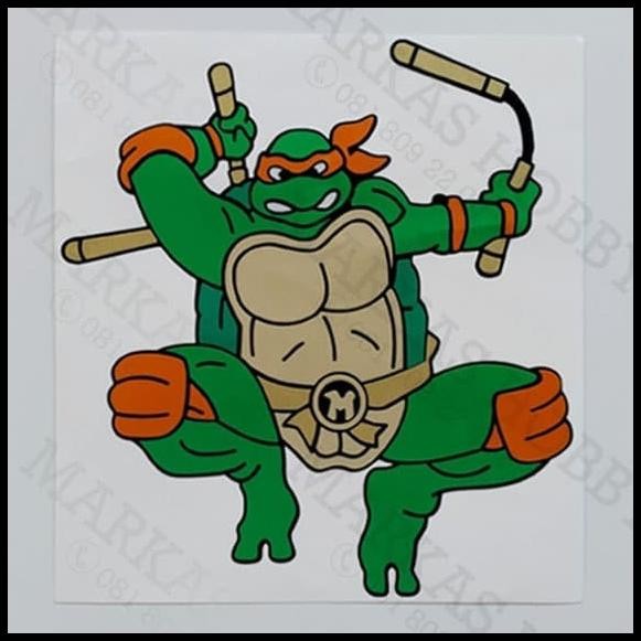

GRATIS ONGKIR STIKER NINJA TURTLES MICHELANGELO CHARACTER !