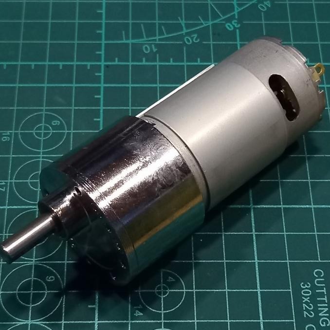 Motor Gearbox 12Volt DC 322RPM Torsi 9Kg.cm