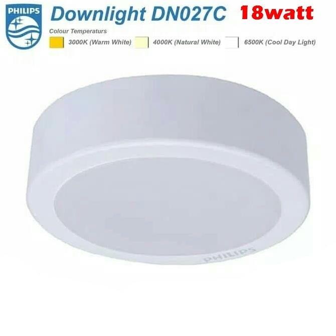 Lampu downlight led dn027c outbow (OB) 18 watt philips