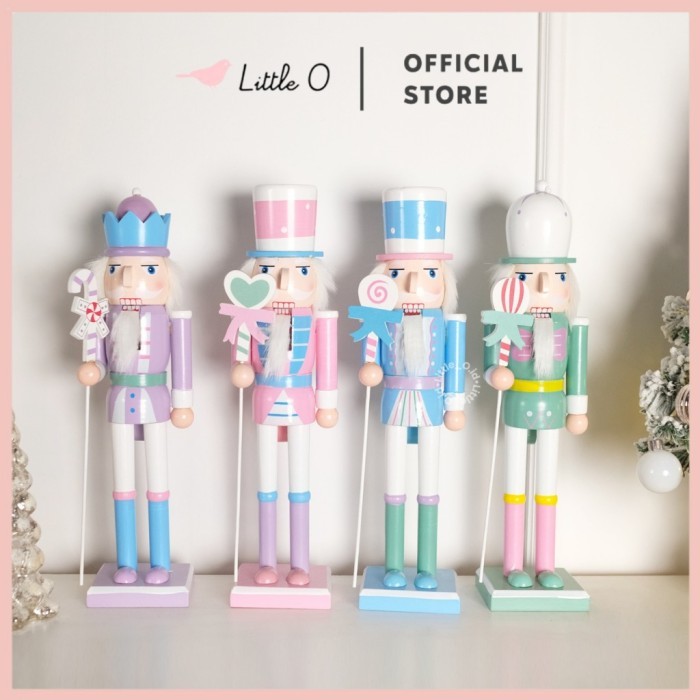 Jual Little O Christmas Nutcracker soldier patung natal dekorasi natal hiasan natal impor aksesoris