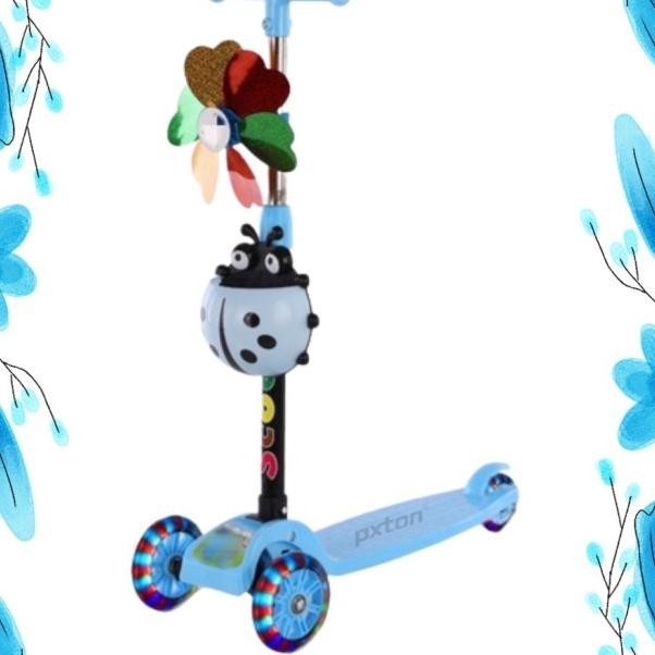 Pxton - Mainan Scooter Anak Roda Nyala O/ Kiboard Skuter Skuter Anak Roda 3 / Scoter O / Scooter 3 R