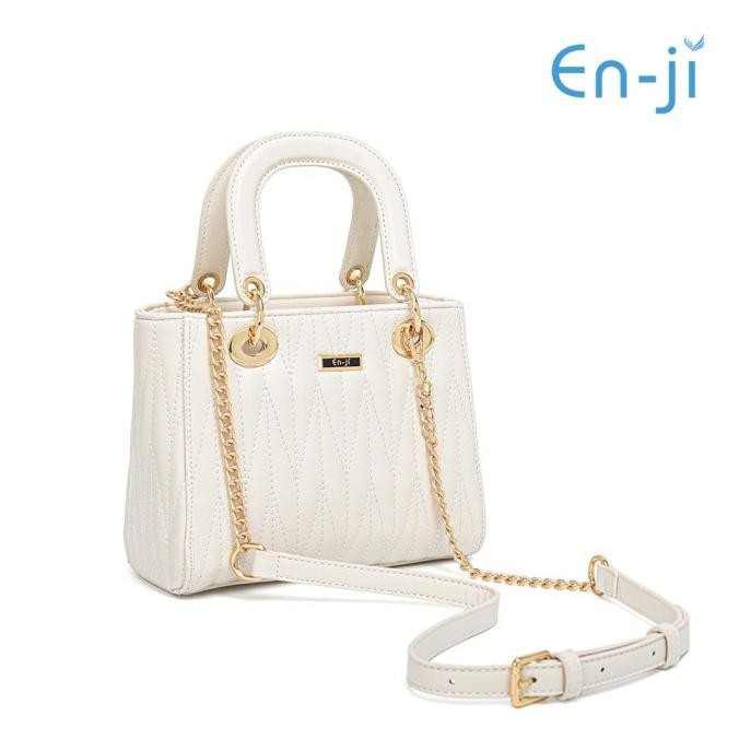 EN-JI SEORA HANDBAG - IVORY HAND BAG TAS SELEMPANG SLING BAG WANITA PEREMPUAN CEWEK LUCU UNIK GEMOY 