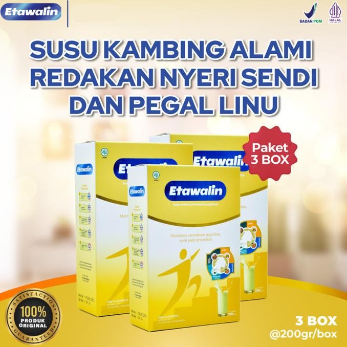 

Etawalin Susu Etawa Original Atasi Asam Urat dan Nyeri Sendi 3 Box [terbaik]