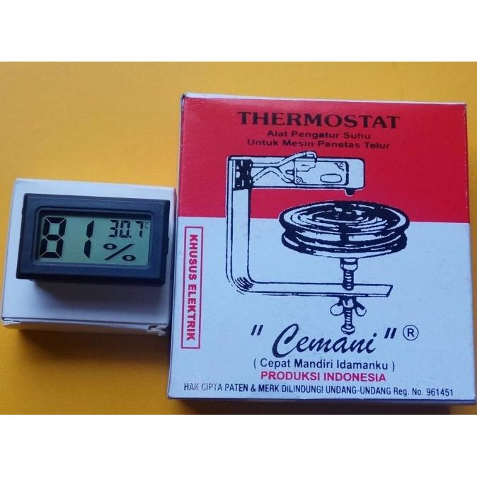 Termostat mesin tetas thermostat dan termometer  hygrometer digital [terbaik]