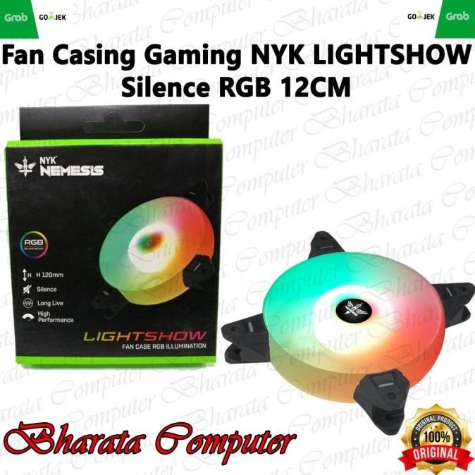 

Diskon! Fan Case NYK LED 120mm Silence High Performance Kipas CPU Komputer RGB