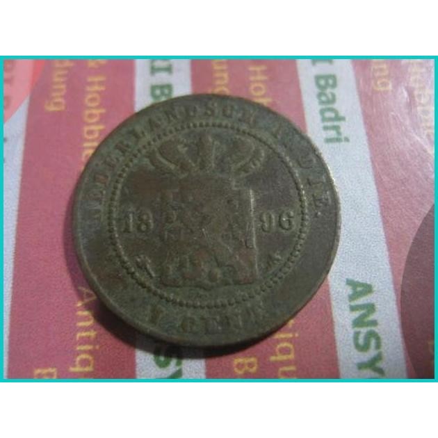 Koin Nederlandsch Indie Th 1896 Nominal 1 Cent Iklan F888 11OKTZ4 part