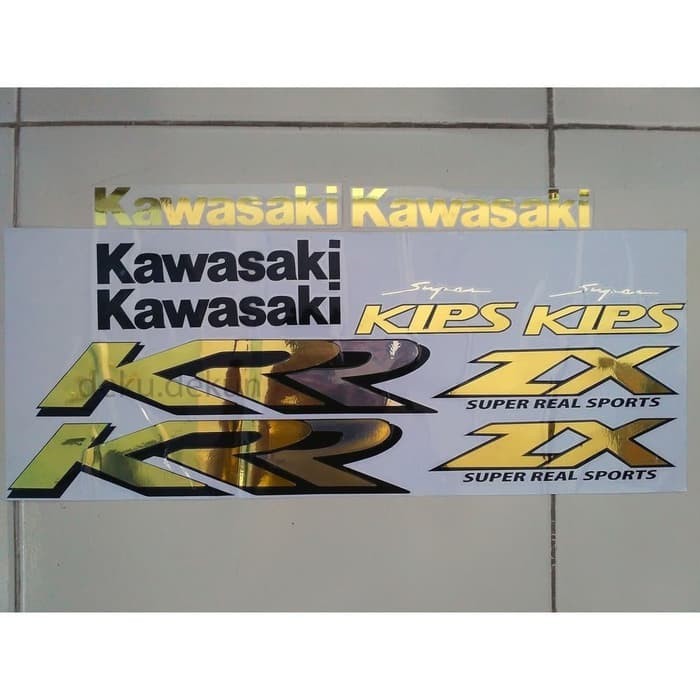 Stiker Striping Ninja Krr Zx 150 warna Hitam full set