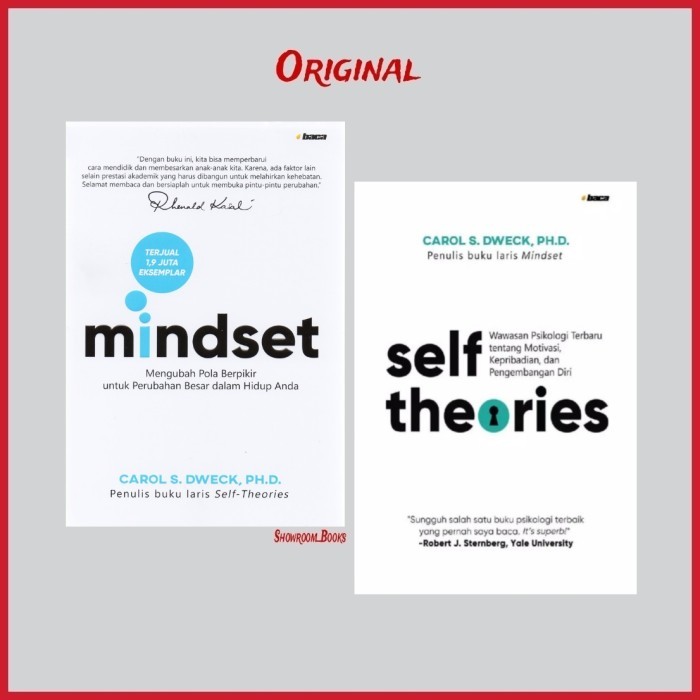 

Paket 2 Buku Mindset & Self Theories By Carol S Dweck