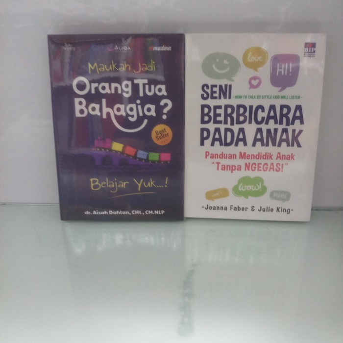 

PAKET 2 BUKU MAUKAH JADI ORANG TUA BAHAGIA SENI BERBICARA PADA ANAK