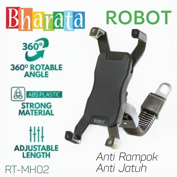 

Diskon! Robot Holder Motor RT-MH02 Aluminium Bracket Holder Handphone