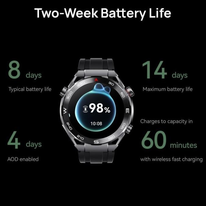 

Terlaris [Promo] Huawei Watch Ultimate Green Smartwatch | Zirconium-Based Liquid Metal | Golf Courses Map | Pro-Level Sports Garansi Resmi Ready Stok