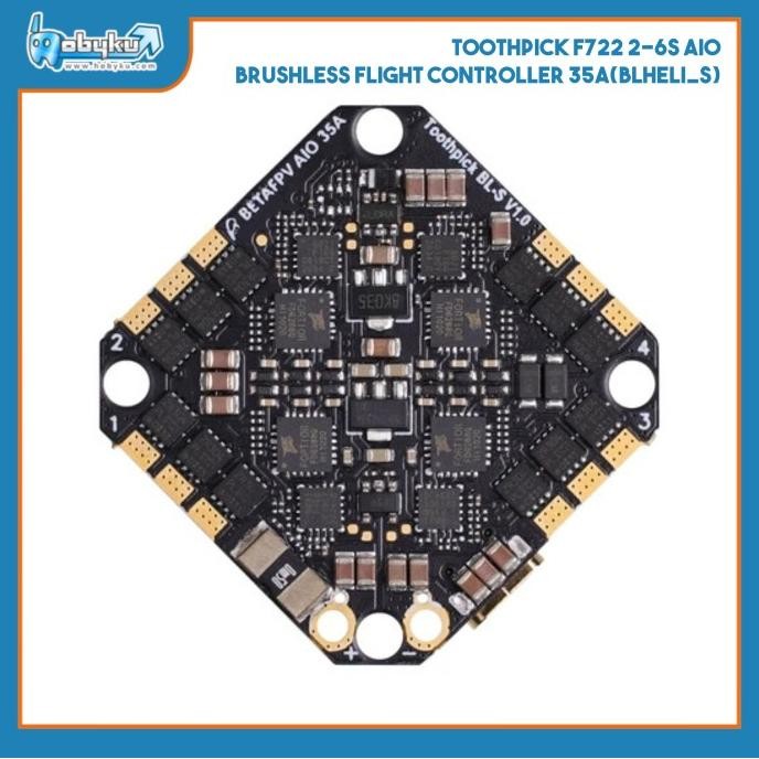 Toothpick F722 2-6S AIO Brushless Flight Controller 35A(BLHeli_S)
