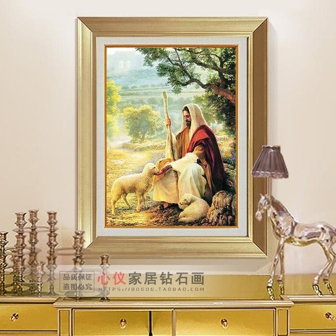 

Diy Diamond Painting Full Yesus Sang Pengembala Klasik 40X55Cm D235K Restock