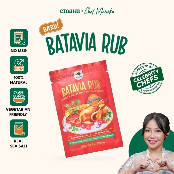 Emaku Batavia Dry Rub / Bumbu Marinasi Rempah Sapi Ayam / Bumbu Masak