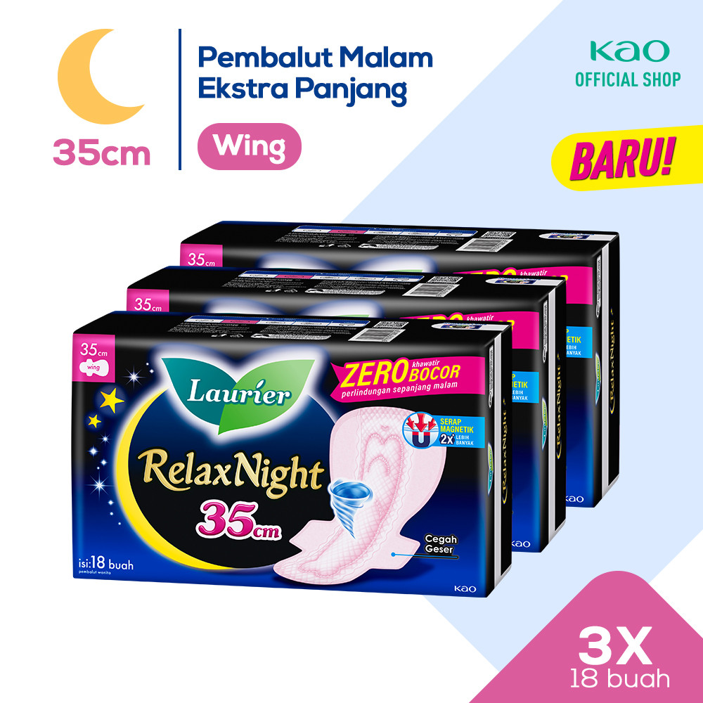 Laurier Relax Night 35cm 18s Triplepack