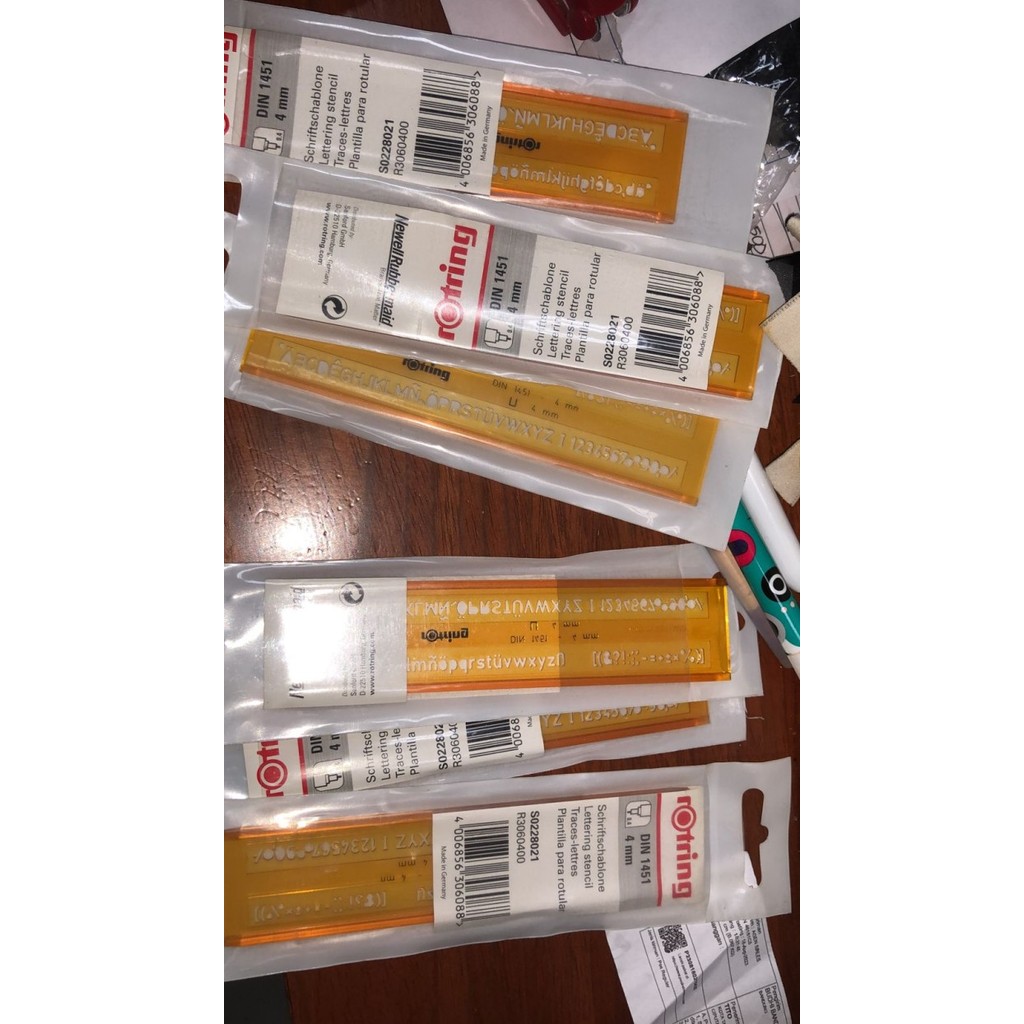 

mal huruf 04 rotring made in germany 4 mm
