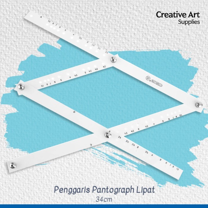 

Alat Ukur Pantograph Ukuran 34cm untuk Pembesar Gambar Penggaris Skala