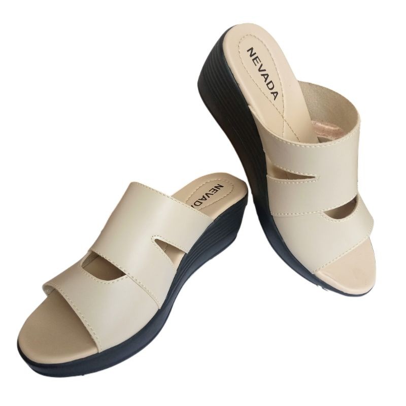 Sepatu Wanita Sandal Ibu Ibu - Sandal Wanita Kekinian - Sandal Wedges Wanita