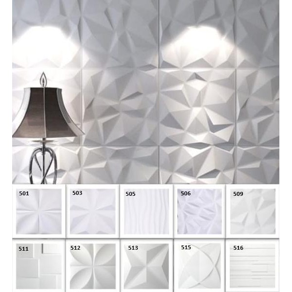 ready wallpaper 3d wallpanel wall panel bahan pvc timbul tebal dan kuat