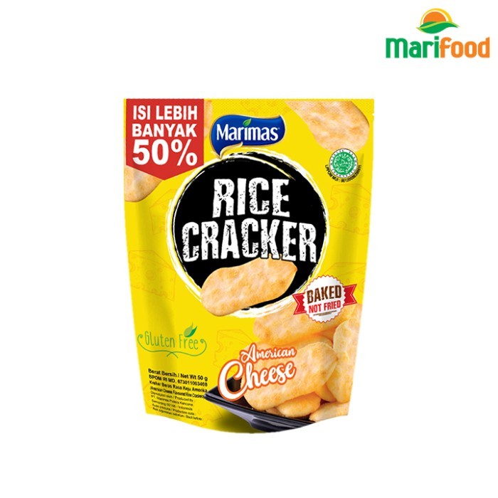 

TERUJI Marimas Rice Crackers American Cheese Extra 50%