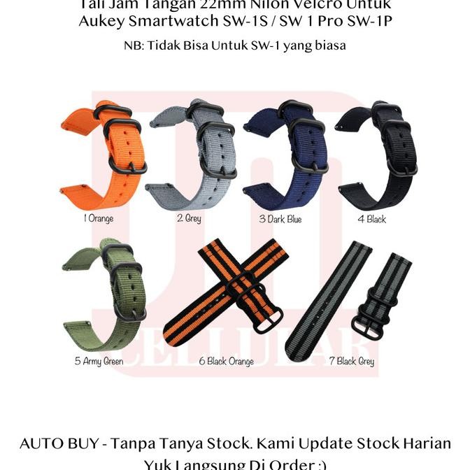 STT 22mm Tali Jam Tangan Pria Aukey Smartwatch SW-1S / SW 1 Pro SW-1P