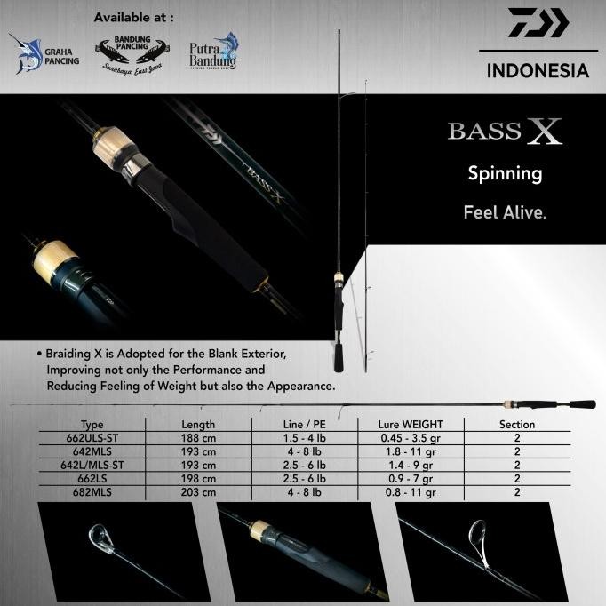 ROD / JORAN DAIWA BASS X SPINNING