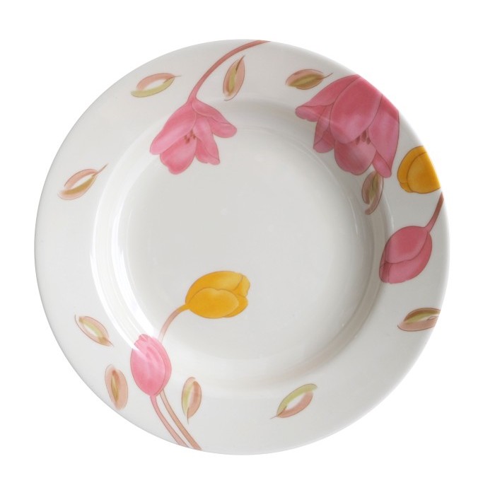 PIRING MELAMINE 9INCH PIRING MAKAN MOTIF FLORAL 4009 HOOVER MELAMINE