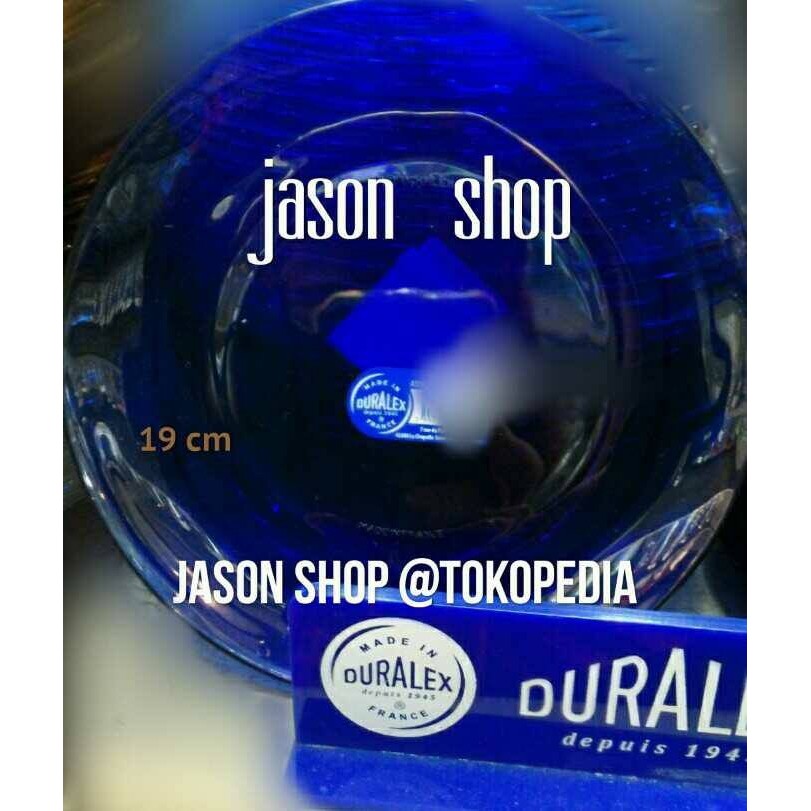 PIRING DURALEX 19 CM/PIRING MAKAN DURALEX/PIRING DURALEX BIRU