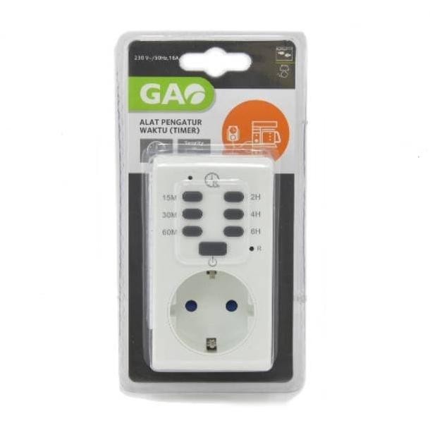 TERBARU - Gao Stop Kontak Timer Manual 15Menit-6Jam / Timer Listrik