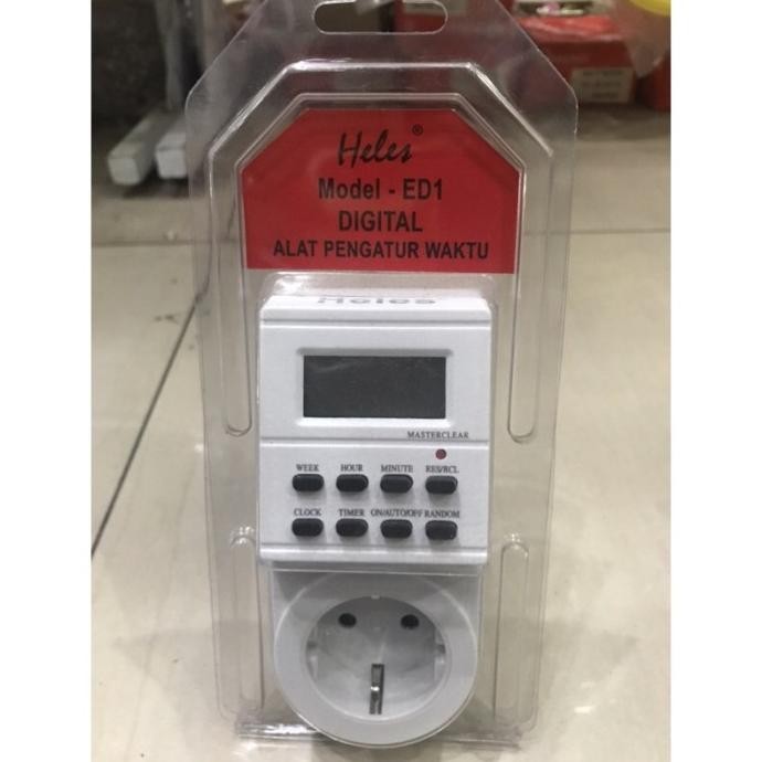 TIMER HELES ED1 TIMER WAKTU OTOMATIS DIGITAL LISTRIK