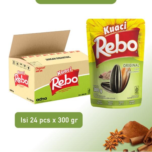 

Rebo Kuaci Rasa 300 Gram - 1 Dus (Isi 24 Pcs)